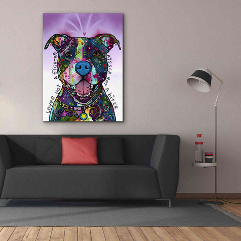 Image of 'Lover Not A Fighter' by Dean Russo, Giclee Canvas Wall Art,40x54
