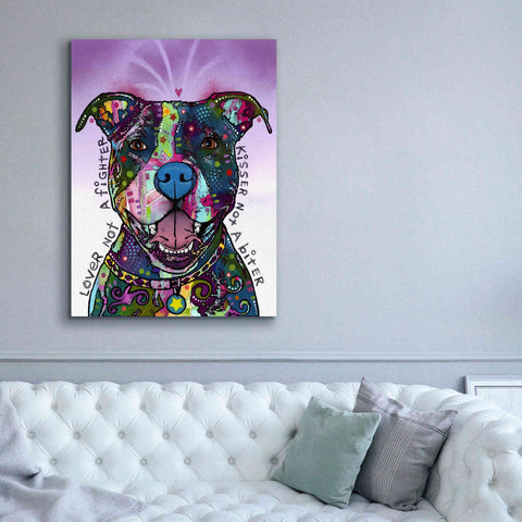 Image of 'Lover Not A Fighter' by Dean Russo, Giclee Canvas Wall Art,40x54