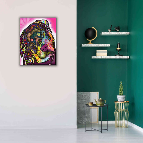 Image of 'Rottie' by Dean Russo, Giclee Canvas Wall Art,26x34