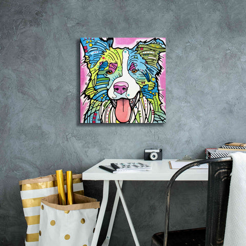 Image of 'Colly' by Dean Russo, Giclee Canvas Wall Art,18x18