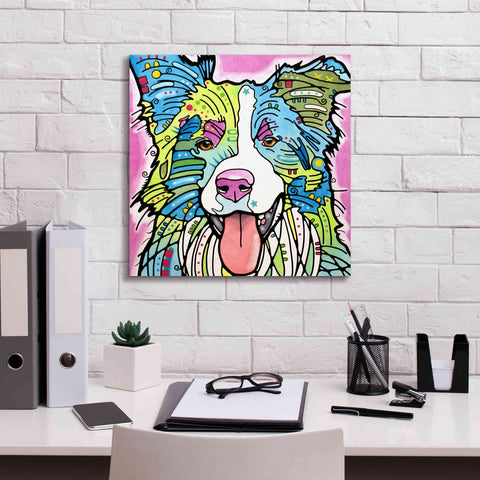 Image of 'Colly' by Dean Russo, Giclee Canvas Wall Art,18x18