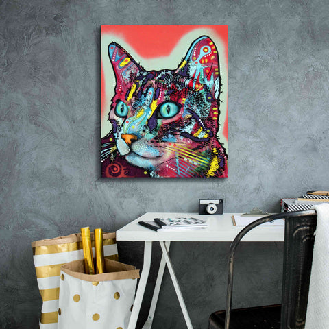 Image of 'Curious Cat' by Dean Russo, Giclee Canvas Wall Art,20x24