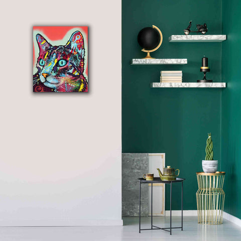 Image of 'Curious Cat' by Dean Russo, Giclee Canvas Wall Art,20x24