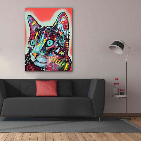 Image of 'Curious Cat' by Dean Russo, Giclee Canvas Wall Art,40x54