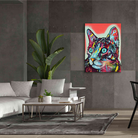 Image of 'Curious Cat' by Dean Russo, Giclee Canvas Wall Art,40x54