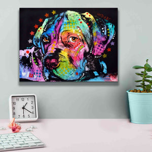 'Young Mastiff' by Dean Russo, Giclee Canvas Wall Art,16x12