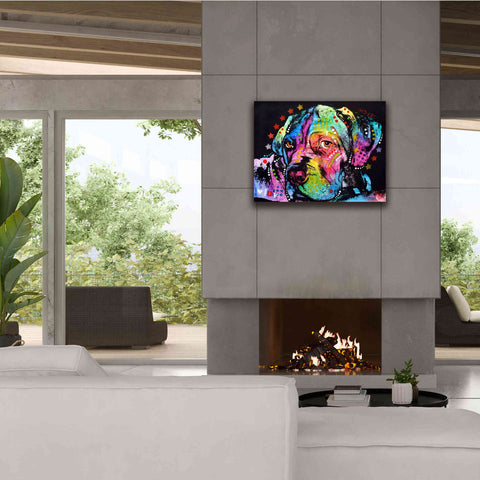 Image of 'Young Mastiff' by Dean Russo, Giclee Canvas Wall Art,34x26