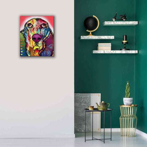Image of 'Basset 1' by Dean Russo, Giclee Canvas Wall Art,20x24