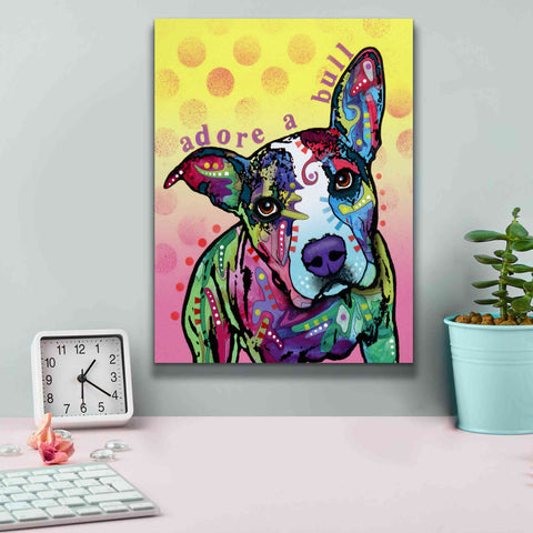 Image of 'Adoreabull' by Dean Russo, Giclee Canvas Wall Art,12x16
