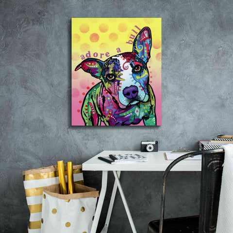 Image of 'Adoreabull' by Dean Russo, Giclee Canvas Wall Art,20x24