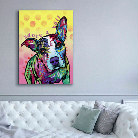 Image of 'Adoreabull' by Dean Russo, Giclee Canvas Wall Art,40x54