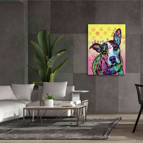 Image of 'Adoreabull' by Dean Russo, Giclee Canvas Wall Art,40x54