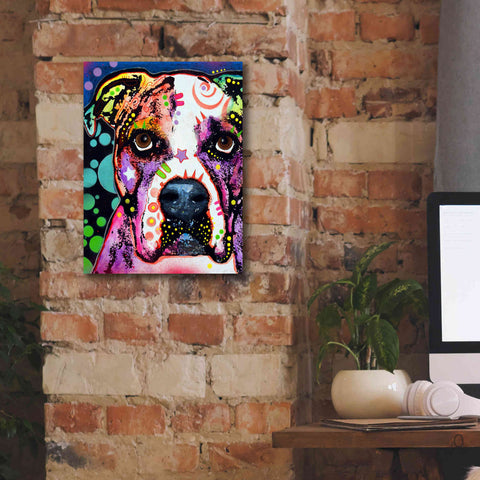 Image of 'American Bulldog 2' by Dean Russo, Giclee Canvas Wall Art,12x16