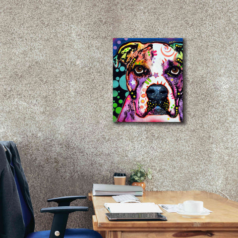 Image of 'American Bulldog 2' by Dean Russo, Giclee Canvas Wall Art,20x24
