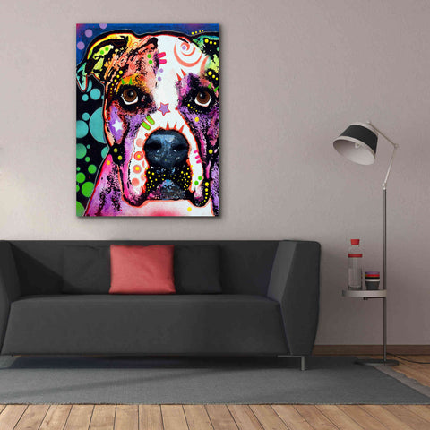 Image of 'American Bulldog 2' by Dean Russo, Giclee Canvas Wall Art,40x54
