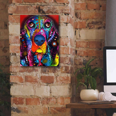 Image of 'Basset 2' by Dean Russo, Giclee Canvas Wall Art,12x16