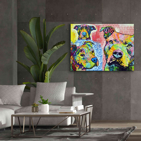 Image of 'Thoughtful Pit Bull This Years Love 2013 Part 3' by Dean Russo, Giclee Canvas Wall Art,54x40