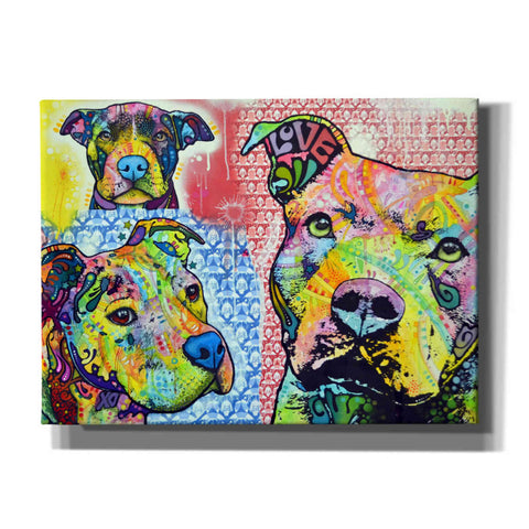 Image of 'Thoughtful Pit Bull This Years Love 2013 Part 3' by Dean Russo, Giclee Canvas Wall Art