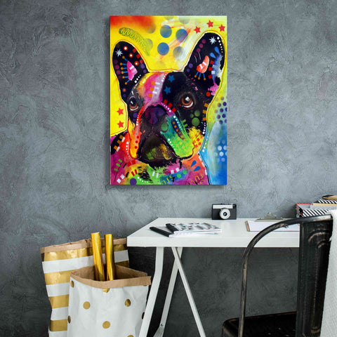 Image of 'French Bulldog 2' by Dean Russo, Giclee Canvas Wall Art,18x26