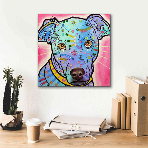 Image of 'Leer' by Dean Russo, Giclee Canvas Wall Art,18x18