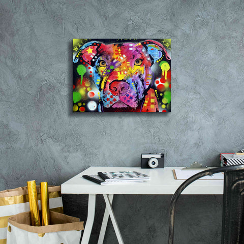 Image of 'The Brooklyn Pit Bull' by Dean Russo, Giclee Canvas Wall Art,16x12
