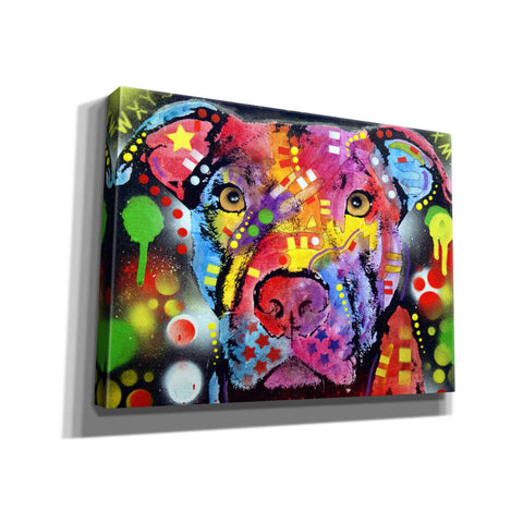 Image of 'The Brooklyn Pit Bull' by Dean Russo, Giclee Canvas Wall Art