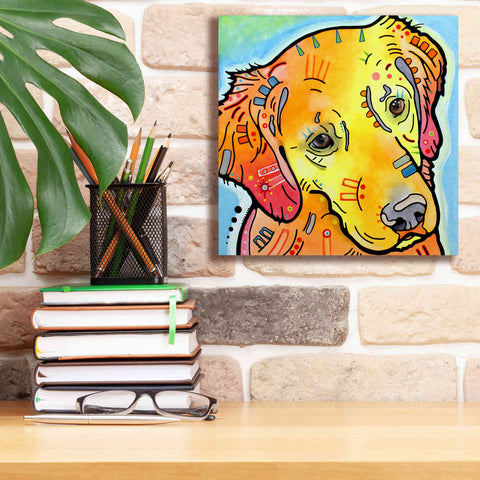 Image of 'The Golden(Ish) Retriever' by Dean Russo, Giclee Canvas Wall Art,12x12