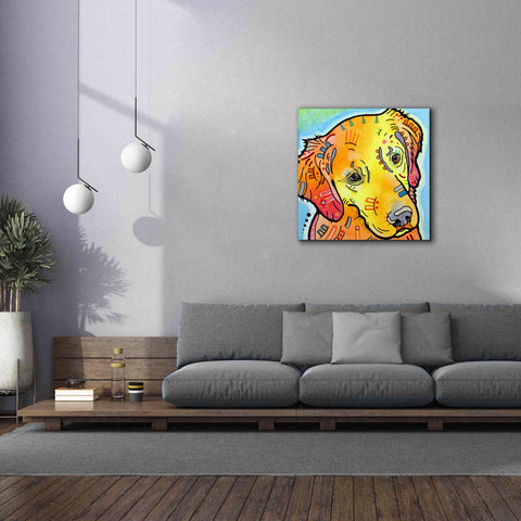 Image of 'The Golden(Ish) Retriever' by Dean Russo, Giclee Canvas Wall Art,37x37