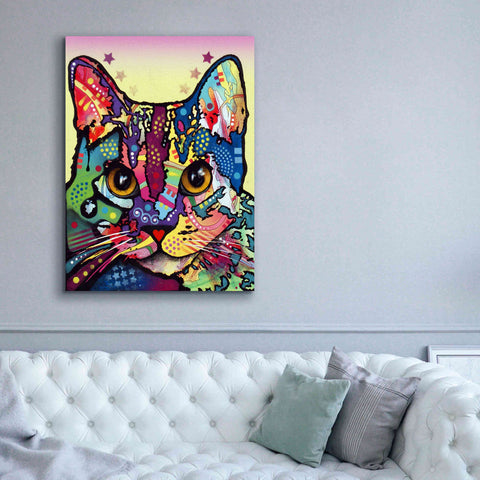 Image of 'Maya Cat' by Dean Russo, Giclee Canvas Wall Art,40x54
