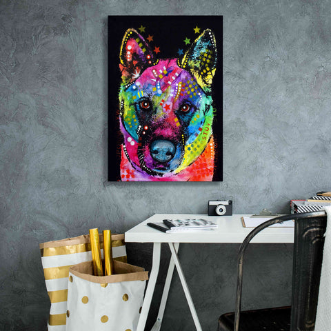 Image of 'Akita 2' by Dean Russo, Giclee Canvas Wall Art,18x26