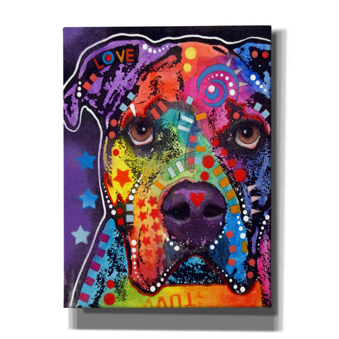 Image of 'American Bulldog 3' by Dean Russo, Giclee Canvas Wall Art