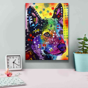 'Aus Cattle Dog' by Dean Russo, Giclee Canvas Wall Art,12x16