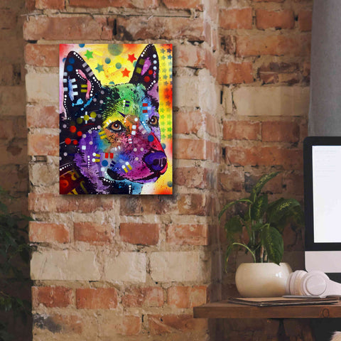 Image of 'Aus Cattle Dog' by Dean Russo, Giclee Canvas Wall Art,12x16