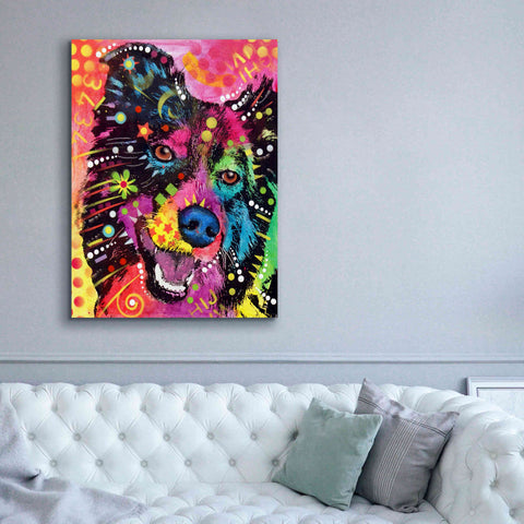 Image of 'Border Collie 2' by Dean Russo, Giclee Canvas Wall Art,40x54