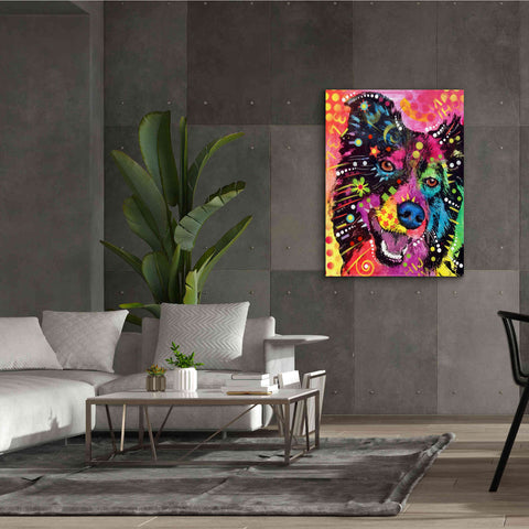 Image of 'Border Collie 2' by Dean Russo, Giclee Canvas Wall Art,40x54