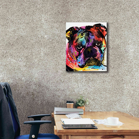 Image of 'Bulldog' by Dean Russo, Giclee Canvas Wall Art,20x24