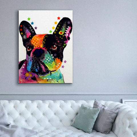 Image of 'French Bulldog' by Dean Russo, Giclee Canvas Wall Art,40x54
