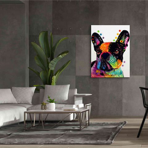 Image of 'French Bulldog' by Dean Russo, Giclee Canvas Wall Art,40x54