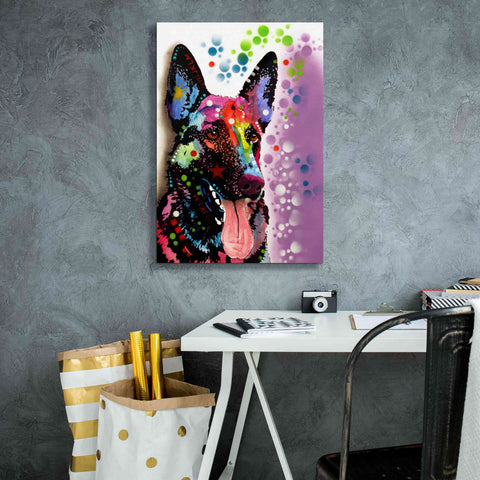 Image of 'German Shepherd 2' by Dean Russo, Giclee Canvas Wall Art,18x26