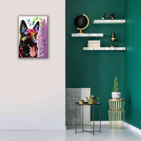 Image of 'German Shepherd 2' by Dean Russo, Giclee Canvas Wall Art,18x26