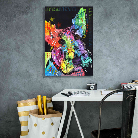Image of 'Scottish Terrier' by Dean Russo, Giclee Canvas Wall Art,18x26