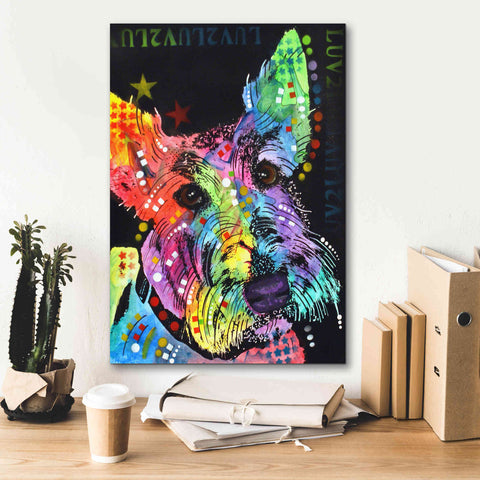 Image of 'Scottish Terrier' by Dean Russo, Giclee Canvas Wall Art,18x26