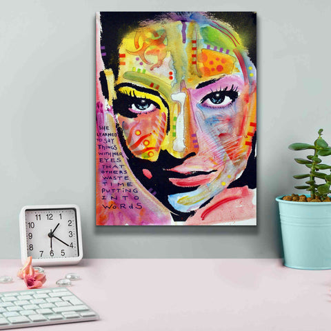 Image of 'She Learned To Say' by Dean Russo, Giclee Canvas Wall Art,12x16