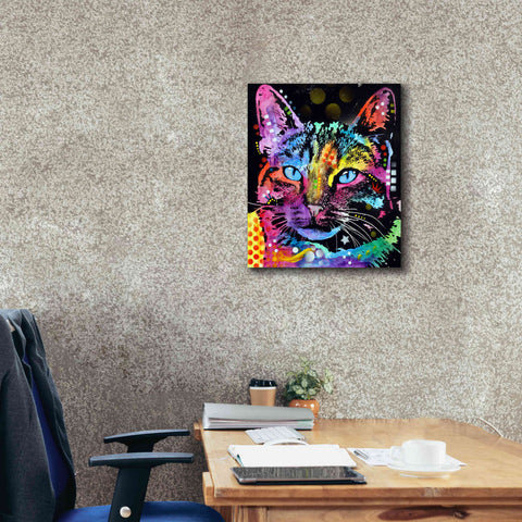 Image of 'Thoughtful Cat' by Dean Russo, Giclee Canvas Wall Art,20x24