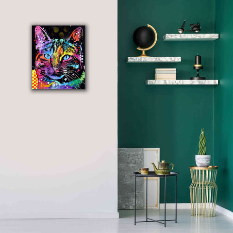 Image of 'Thoughtful Cat' by Dean Russo, Giclee Canvas Wall Art,20x24