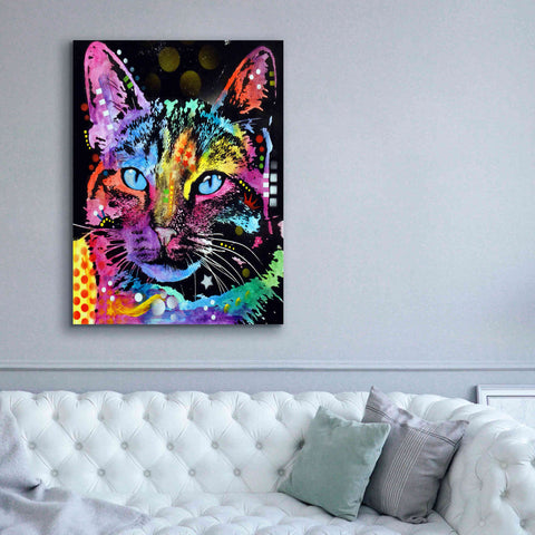 Image of 'Thoughtful Cat' by Dean Russo, Giclee Canvas Wall Art,40x54