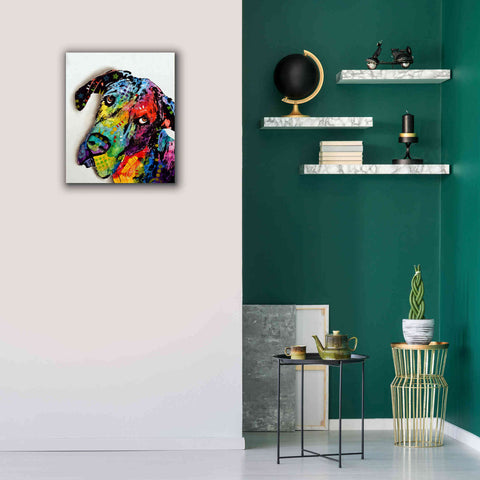 Image of 'Tilted Dane' by Dean Russo, Giclee Canvas Wall Art,20x24
