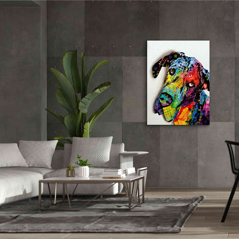 Image of 'Tilted Dane' by Dean Russo, Giclee Canvas Wall Art,40x54