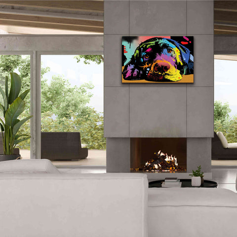 Image of 'Lying Lab' by Dean Russo, Giclee Canvas Wall Art,40x26