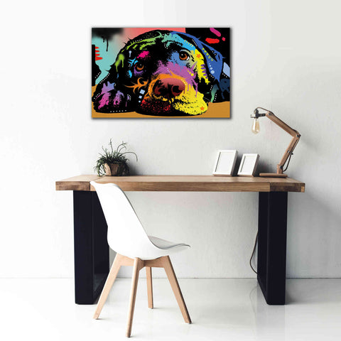 Image of 'Lying Lab' by Dean Russo, Giclee Canvas Wall Art,40x26